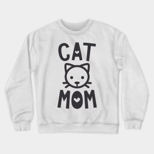 Cute Cat Mom Crewneck Sweatshirt